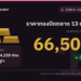 ราคาทองปิดตลาด 13 ต.ค. 69 ทองคำแท่งขายออก 66,500 บาท